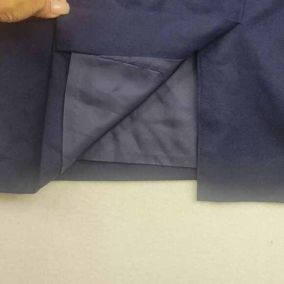 1997 Deadstock Pendleton Plus Petite 100% Wool Skirt 22W Navy Blue Lined USA - Picture 4 of 7